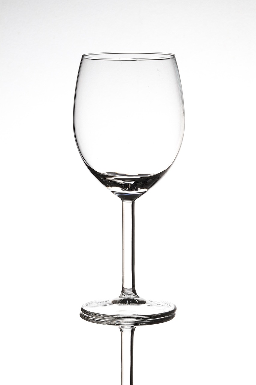 Empty wine glass